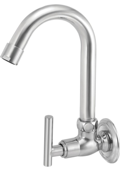 SWAN SERIES / SINK COCK WITH SWIVEL ' J ' SPOUT